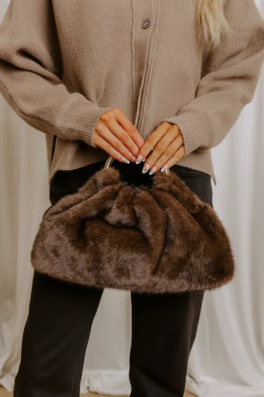 Keala Plush Purse in Dark Chocolate sold by Impressions