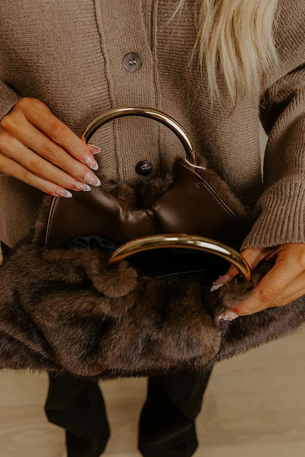 Keala Plush Purse in Dark Chocolate sold by Impressions product image thumbnail 2