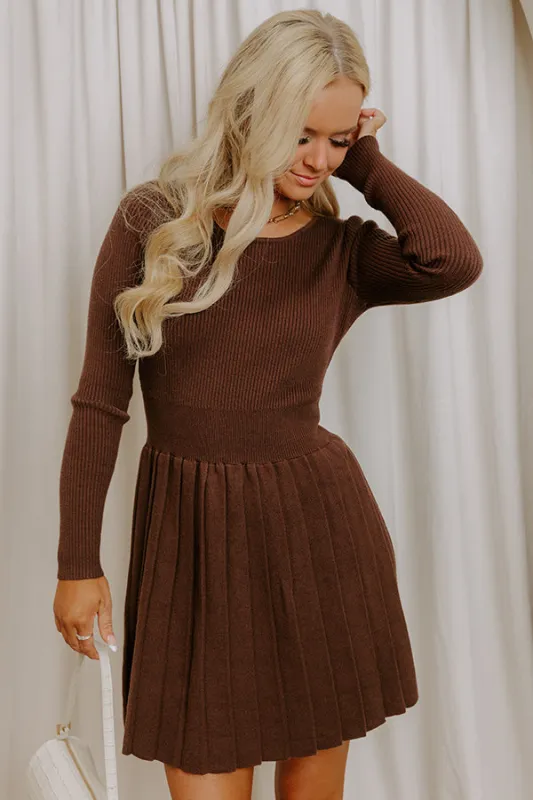 Cafe Date Knit Sweater Mini Dress sold by Impressions