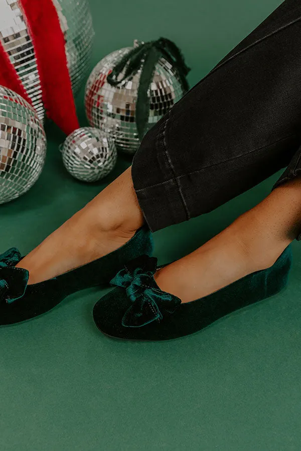 Sugar Rush Velvet Flats in Forest sold by Impressions product image thumbnail 3