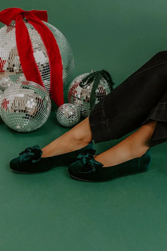 Sugar Rush Velvet Flats in Forest sold by Impressions