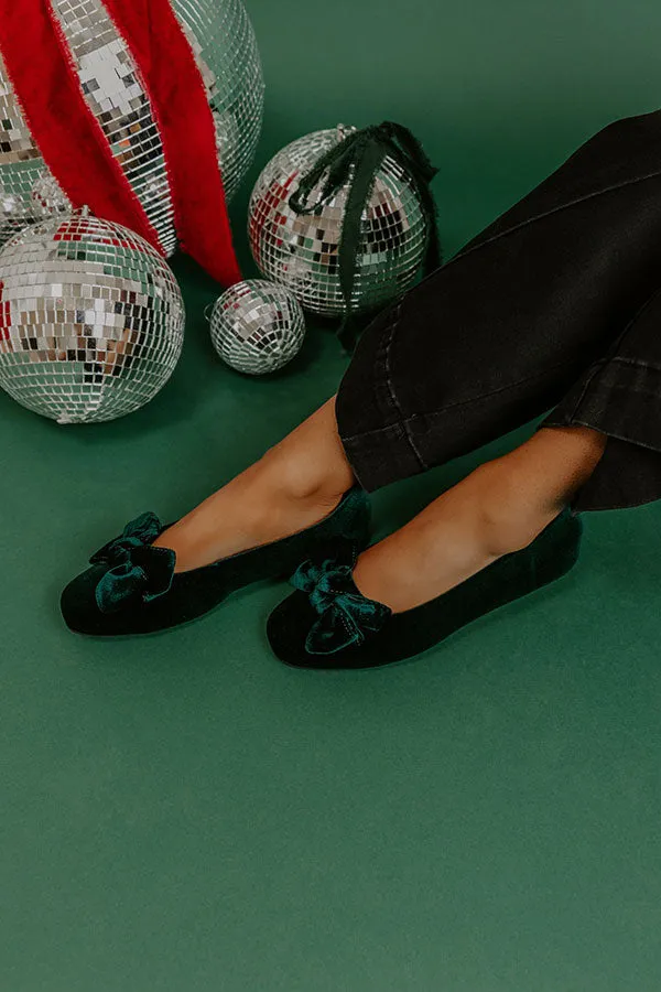 Sugar Rush Velvet Flats in Forest sold by Impressions product image thumbnail 2