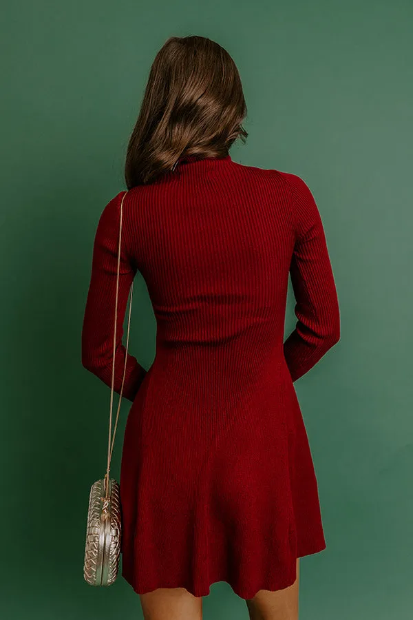 When I See You Mini Dress In Wine sold by Impressions product image thumbnail 5