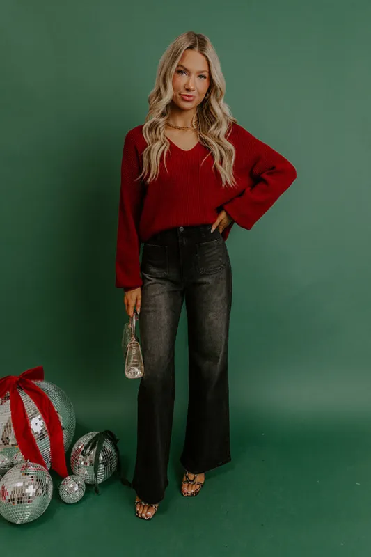 The Tracy High Waist Flares in Vintage Black sold by Impressions