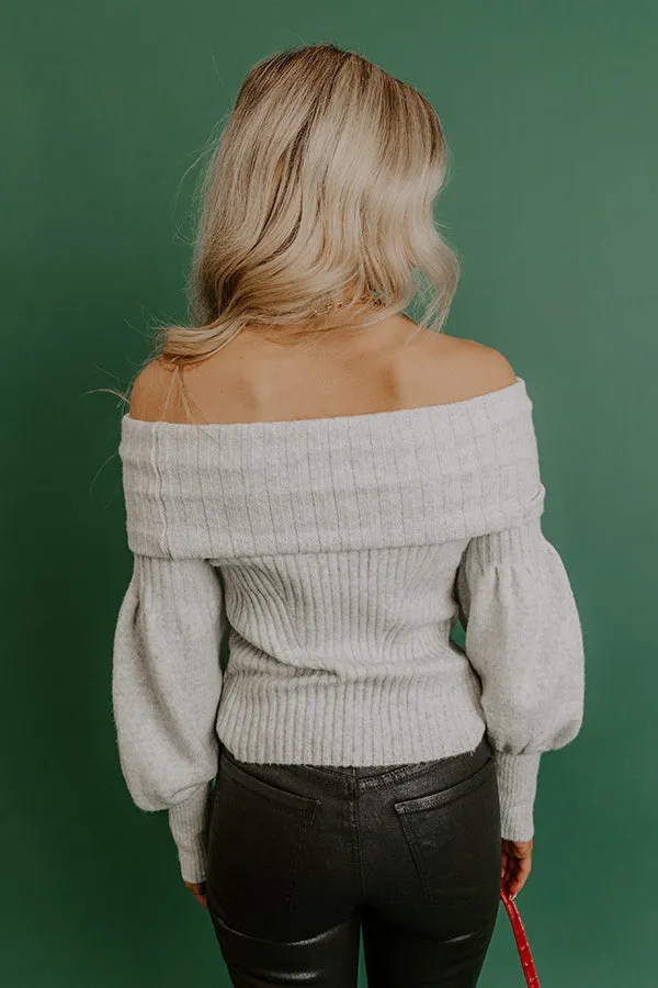 Fifth and Fall Off Shoulder Knit Sweater Top sold by Impressions product image thumbnail 5