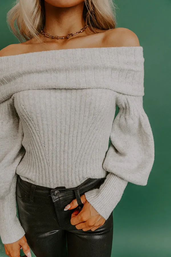 Fifth and Fall Off Shoulder Knit Sweater Top sold by Impressions product image thumbnail 3