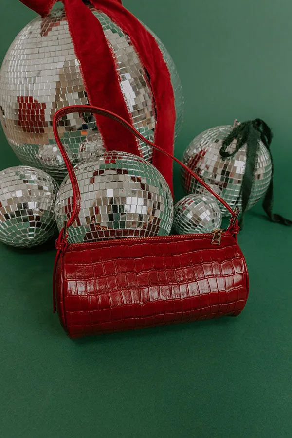 Rachel Faux Leather Purse in Red sold by Impressions product image thumbnail 4