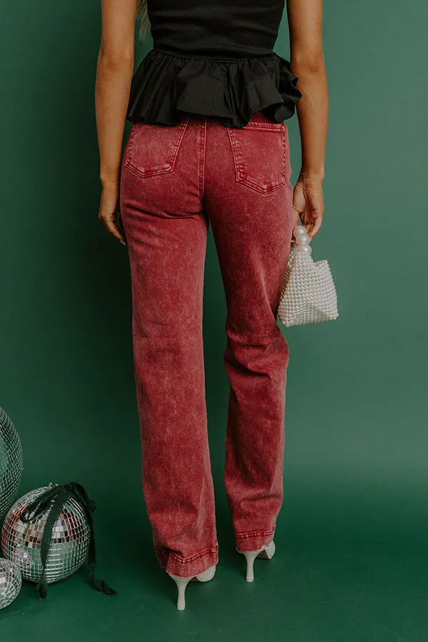 The Saige High Waist Vintage Wash Straight Leg Jean sold by Impressions product image thumbnail 4