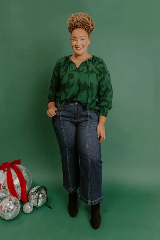 RISEN Adalynn Midrise Wide Leg Crop Jean Curves sold by Impressions