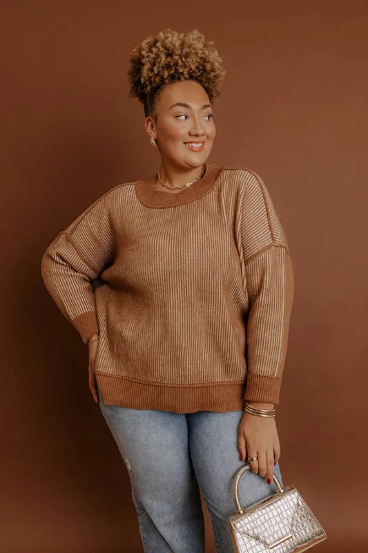 Pumpkin Spice Cutie Knit Sweater Curves sold by Impressions