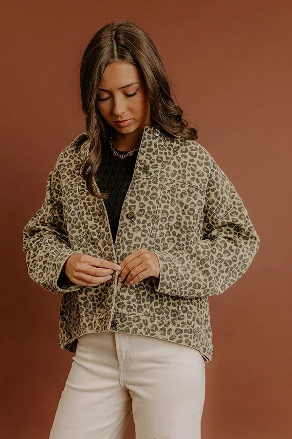 Concrete Jungle Denim Leopard Jacket sold by Impressions product image thumbnail 3
