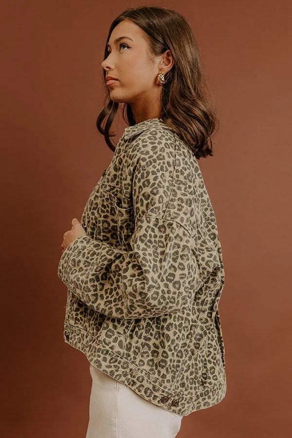 Concrete Jungle Denim Leopard Jacket sold by Impressions product image thumbnail 5