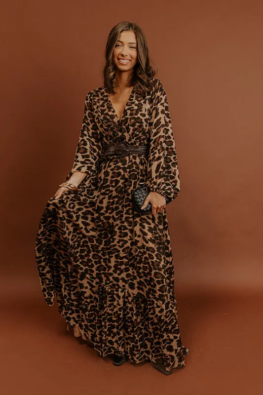 Chic Affair Leopard Maxi Dress sold by Impressions
