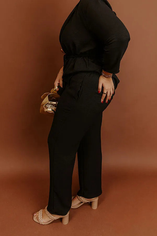 First Class Plans High Waist Pants in Black Curves sold by Impressions product image thumbnail 3