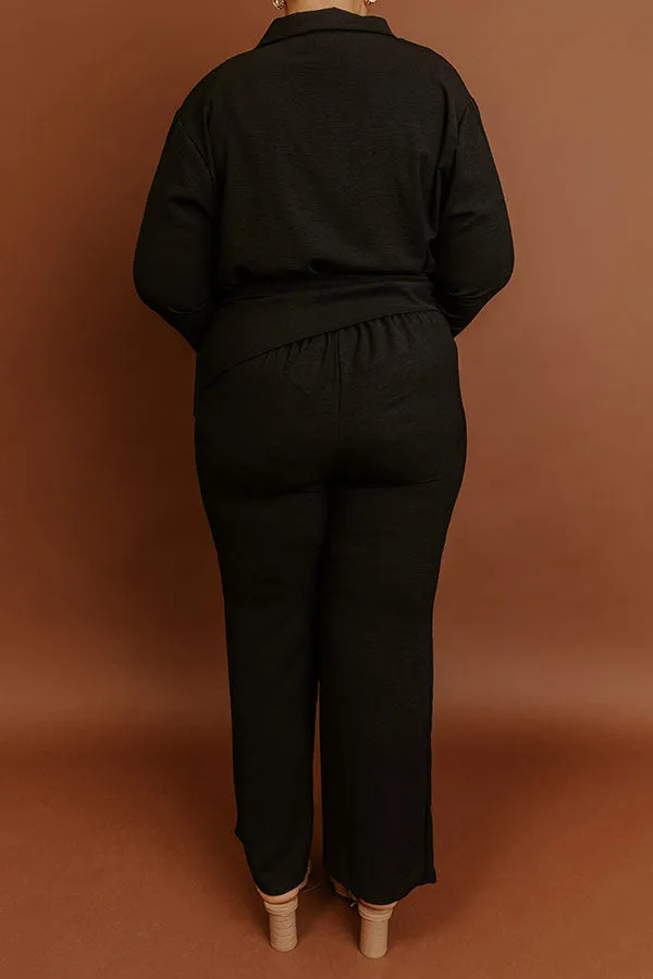 First Class Plans High Waist Pants in Black Curves sold by Impressions product image thumbnail 4