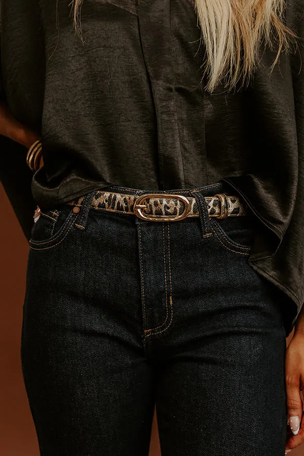 City Luxe Faux Leather Leopard Belt sold by Impressions