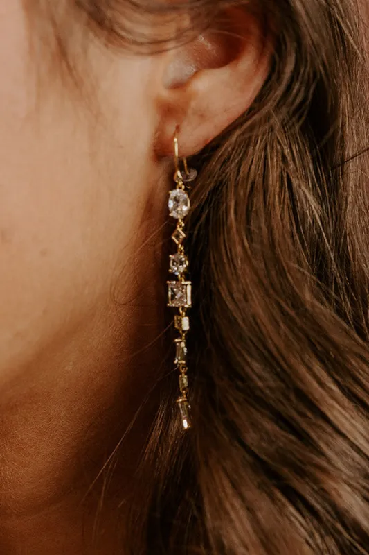 Red Carpet Chic Cubic Zirconia Dangle Earrings sold by Impressions