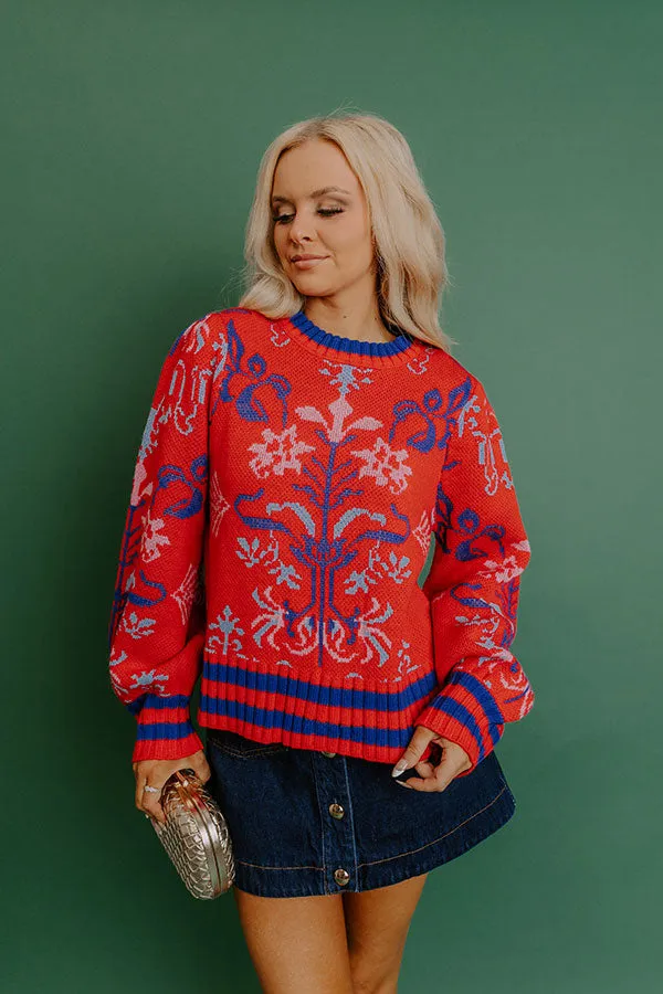 Wishful Weekend Floral Knit Sweater sold by Impressions product image thumbnail 3