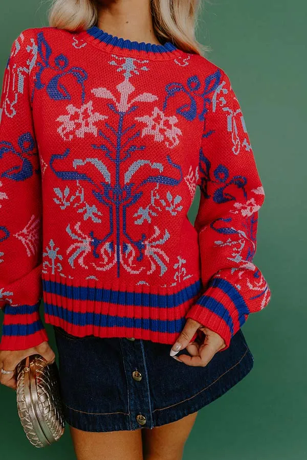 Wishful Weekend Floral Knit Sweater sold by Impressions product image thumbnail 4