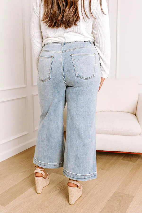 Risen Raelynn High Waist Wide Leg Jean in Light Wash Curves sold by Impressions product image thumbnail 4