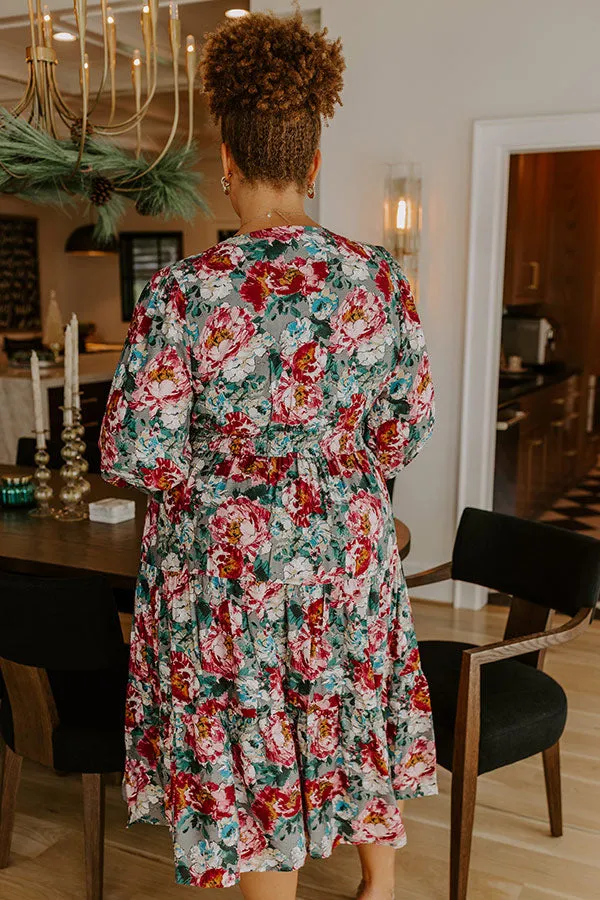 Sweet Meadow Floral Midi Dress Curves sold by Impressions product image thumbnail 4