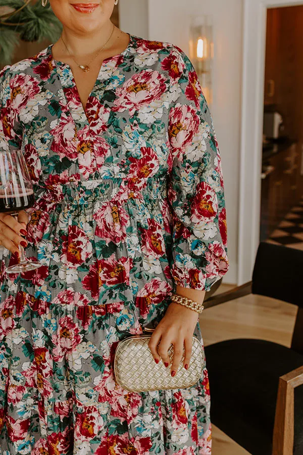 Sweet Meadow Floral Midi Dress Curves sold by Impressions product image thumbnail 5