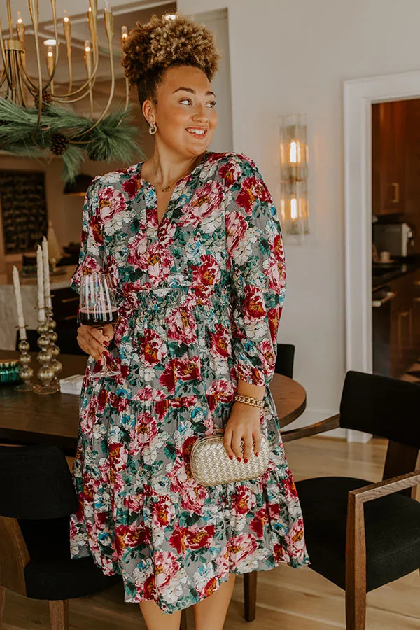 Sweet Meadow Floral Midi Dress Curves sold by Impressions product image thumbnail 2