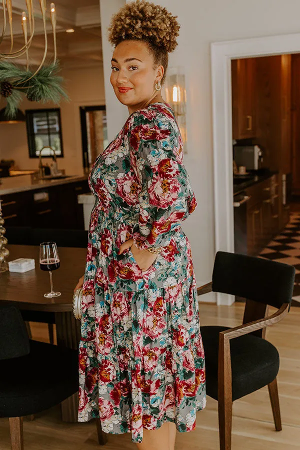 Sweet Meadow Floral Midi Dress Curves sold by Impressions product image thumbnail 3