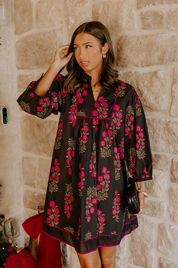 Dinner Party Chic Floral Mini Dress sold by Impressions product image thumbnail 2