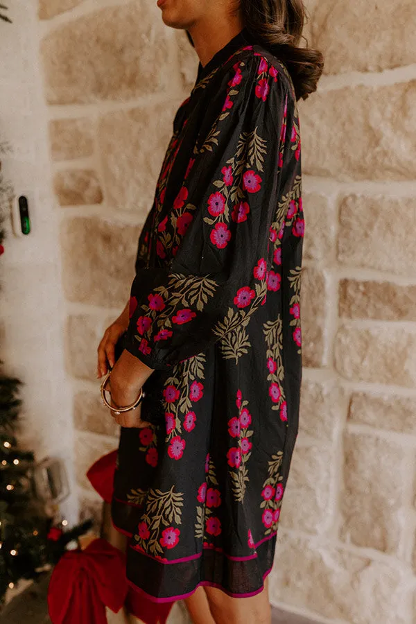 Dinner Party Chic Floral Mini Dress sold by Impressions product image thumbnail 4