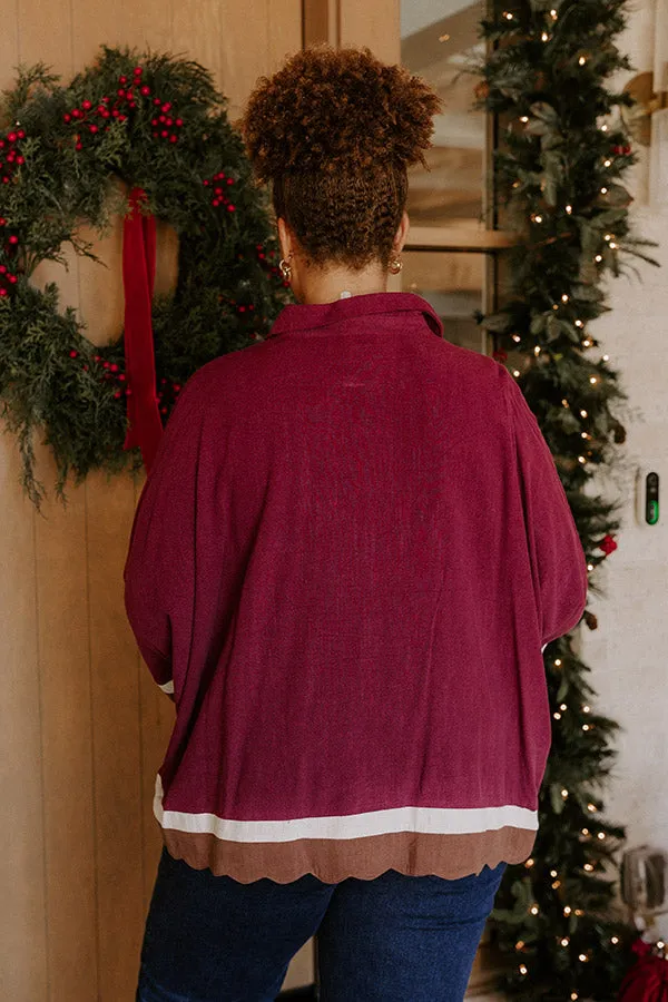 Uptown Gathering Oversized Button Up Top Curves sold by Impressions product image thumbnail 5