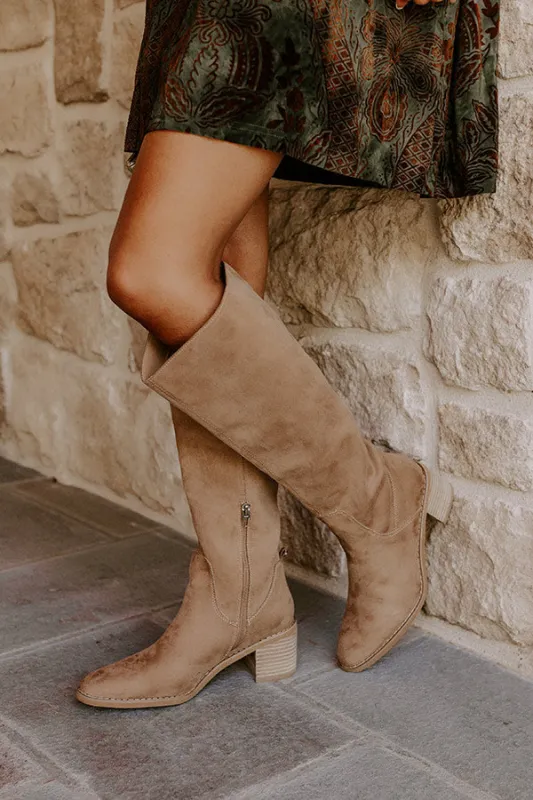 The Juno Faux Suede Knee High Boot sold by Impressions