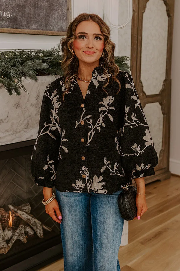 Poetic Muse Floral Jacquard Top sold by Impressions