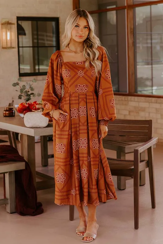 Chateau Evenings Floral Midi Dress sold by Impressions