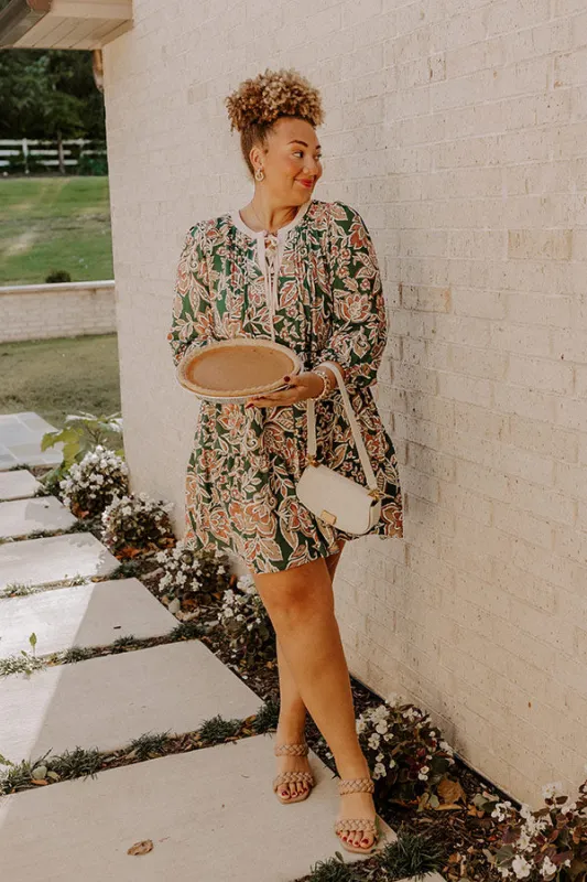 Feeling Dreamy Floral Mini Dress Curves sold by Impressions