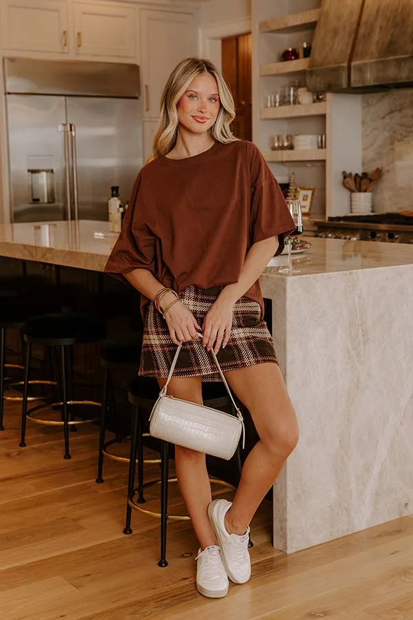 Ever So Effortless Oversized Tee in Chocolate sold by Impressions product image thumbnail 2