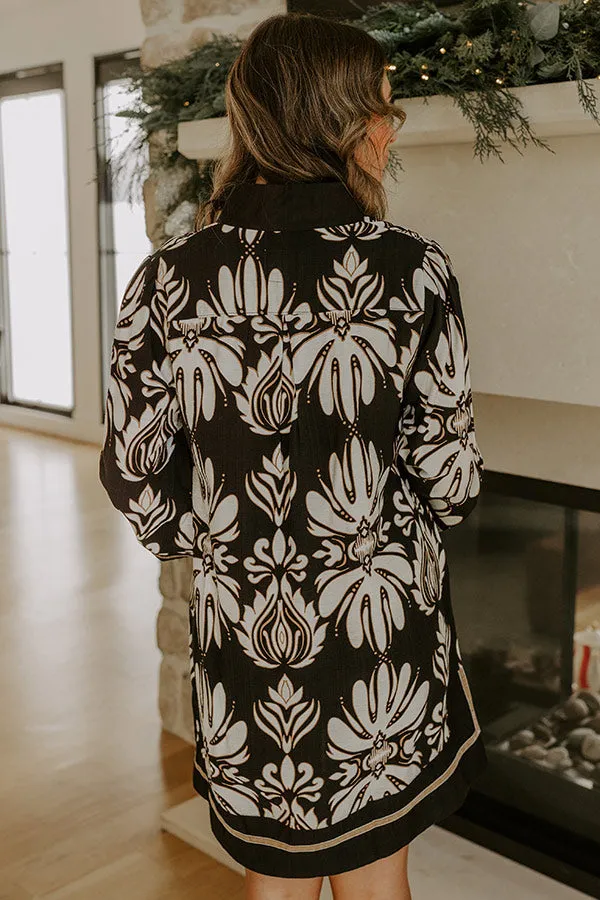 Twilight Grove Floral Mini Dress in Black sold by Impressions product image thumbnail 5