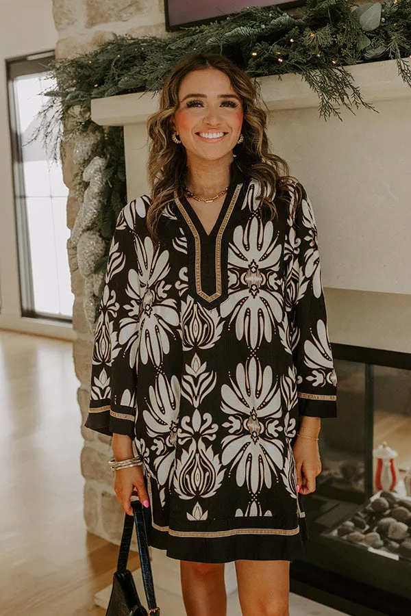 Twilight Grove Floral Mini Dress in Black sold by Impressions product image thumbnail 2