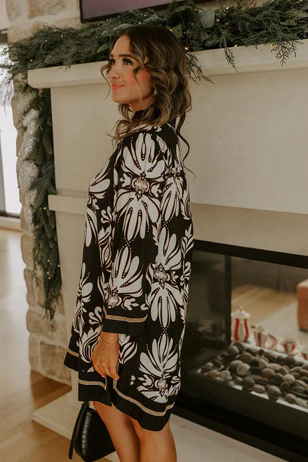 Twilight Grove Floral Mini Dress in Black sold by Impressions product image thumbnail 3