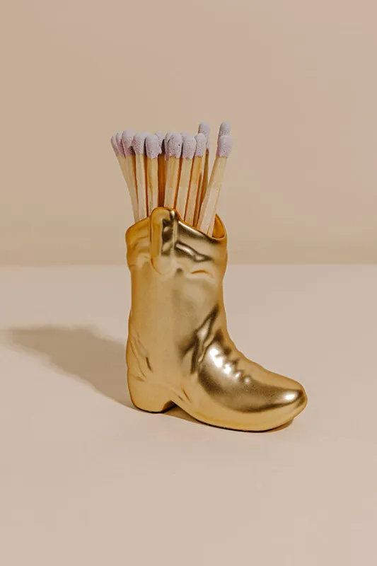 Paddywax Cowboy Ceramic Match Holder sold by Impressions