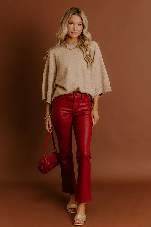 Coffee Shop Cuddles Knit Sweater Top in Oatmeal sold by Impressions product image thumbnail 2