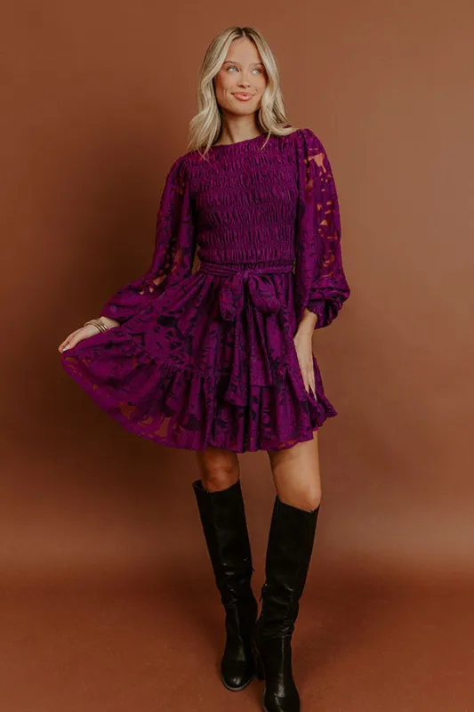 The Orchard Path Jacquard Mini Dress sold by Impressions