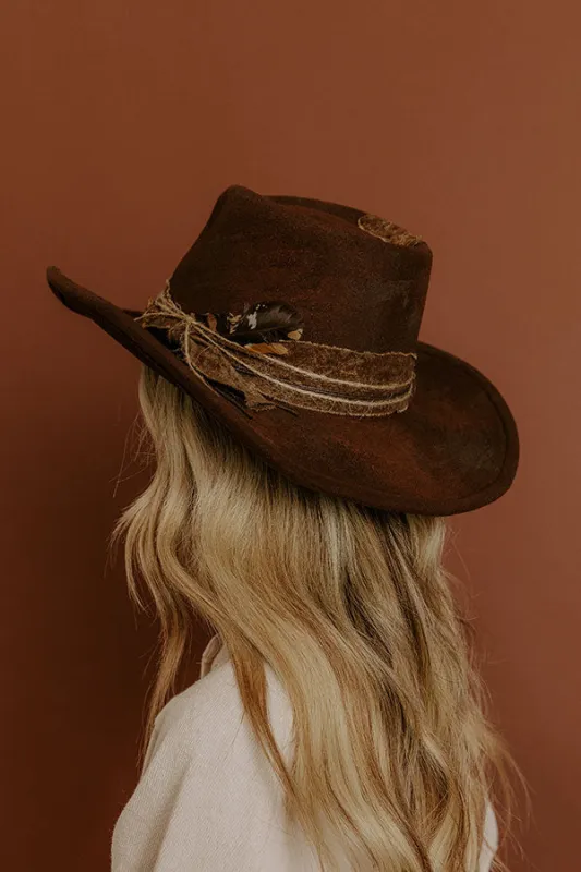 Boho Feels Distressed Felt Cowboy Hat sold by Impressions