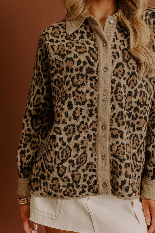Luxe Layers Leopard Knit Cardigan sold by Impressions product image thumbnail 4