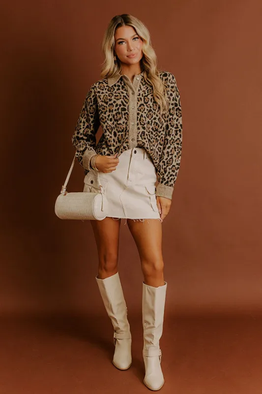 Luxe Layers Leopard Knit Cardigan sold by Impressions