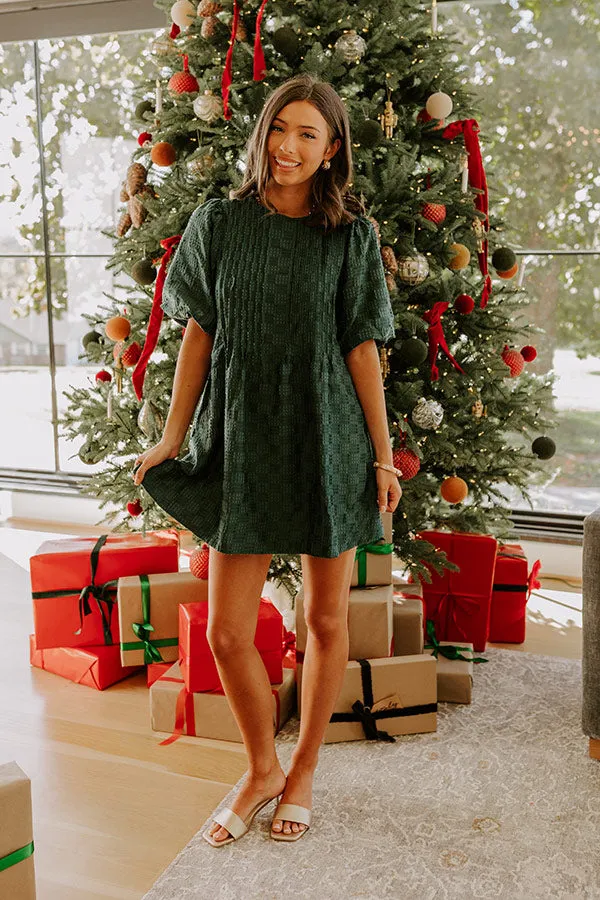 Chic Celebration Embroidered Mini Dress in Forest sold by Impressions product image thumbnail 3