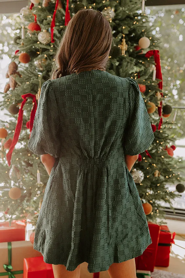 Chic Celebration Embroidered Mini Dress in Forest sold by Impressions product image thumbnail 4