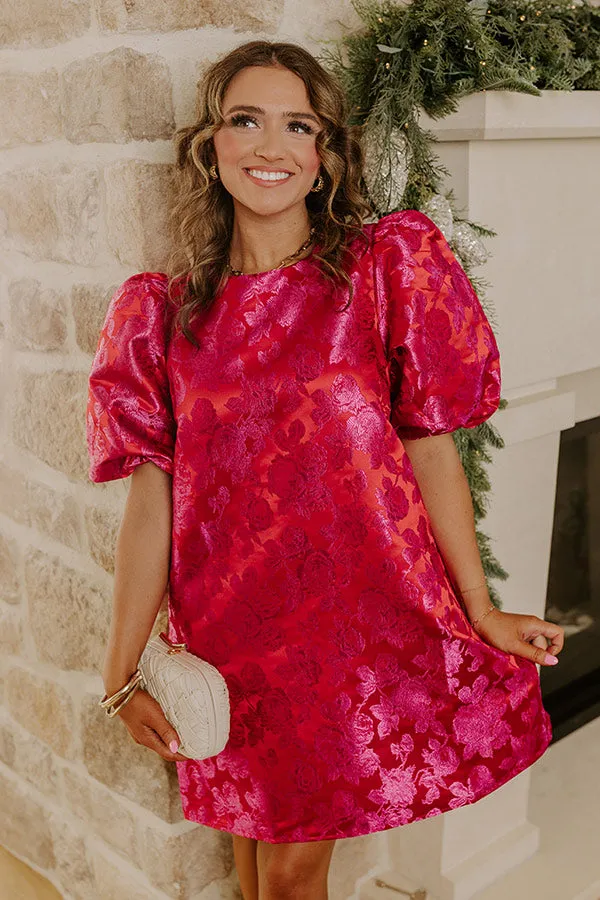 Kiss Of Chic Floral Jacquard Mini Dress sold by Impressions product image thumbnail 2