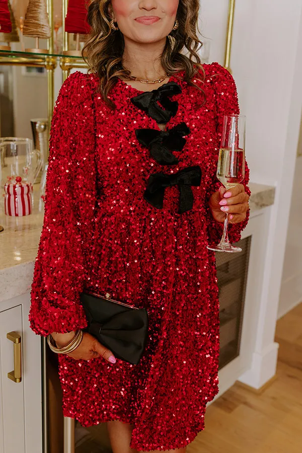 Bows And Sparkles Sequin Mini Dress sold by Impressions product image thumbnail 3