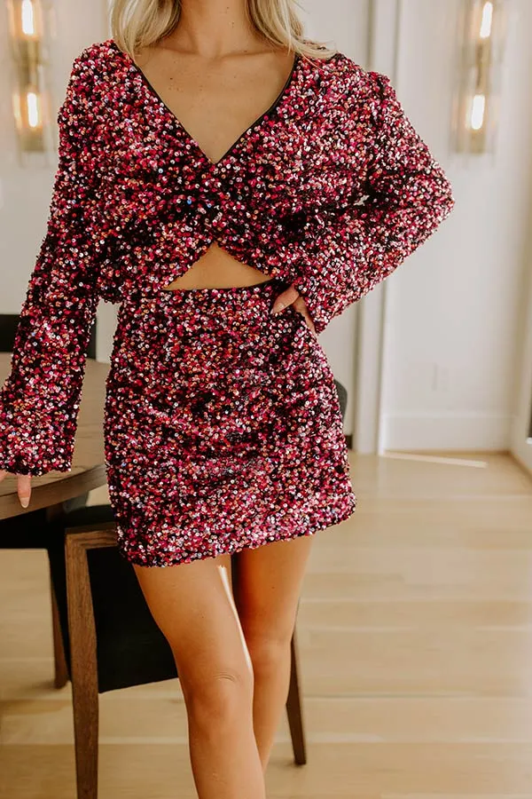 Ready To Party High Waist Sequin Mini Skirt sold by Impressions product image thumbnail 2